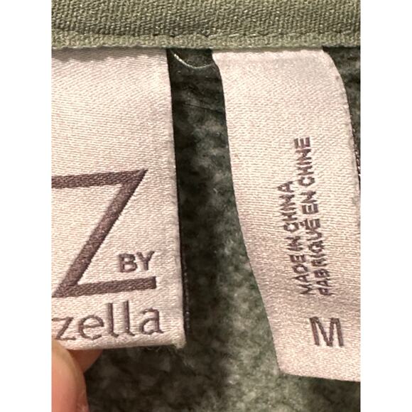 Z By Zella Sweater Cardigan Green Agave Shooting Star Drape Pullover Size M - Picture 3 of 12